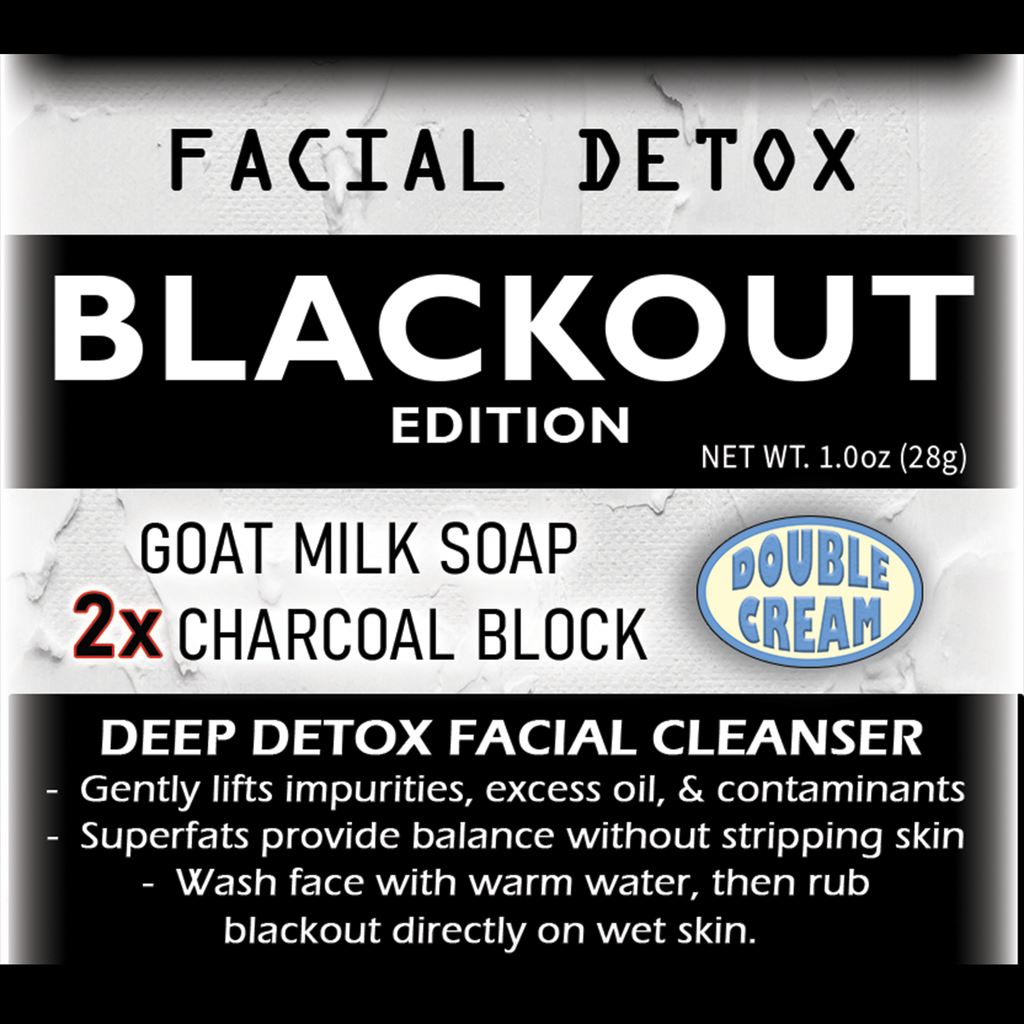 BLACKOUT - Facial Detox Goat Milk Soap Block