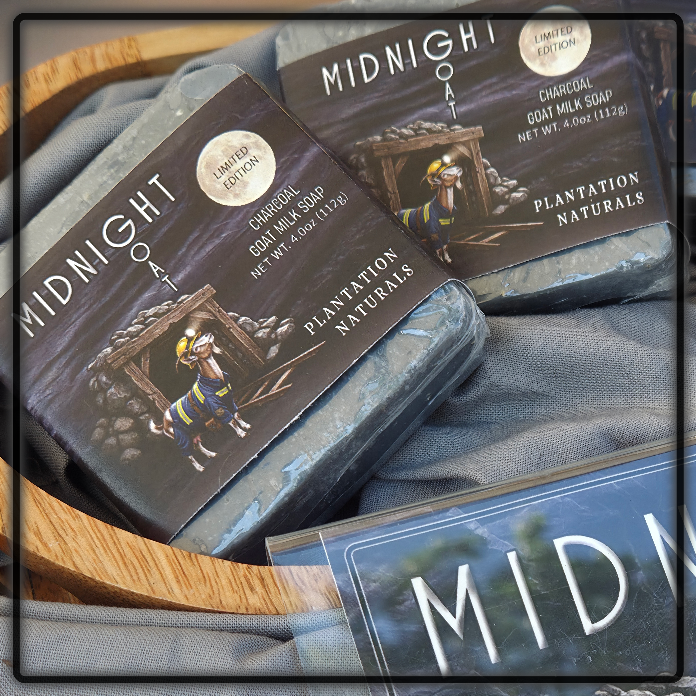 MIDNIGHT GOAT - Charcoal Goat Milk Soap Bar