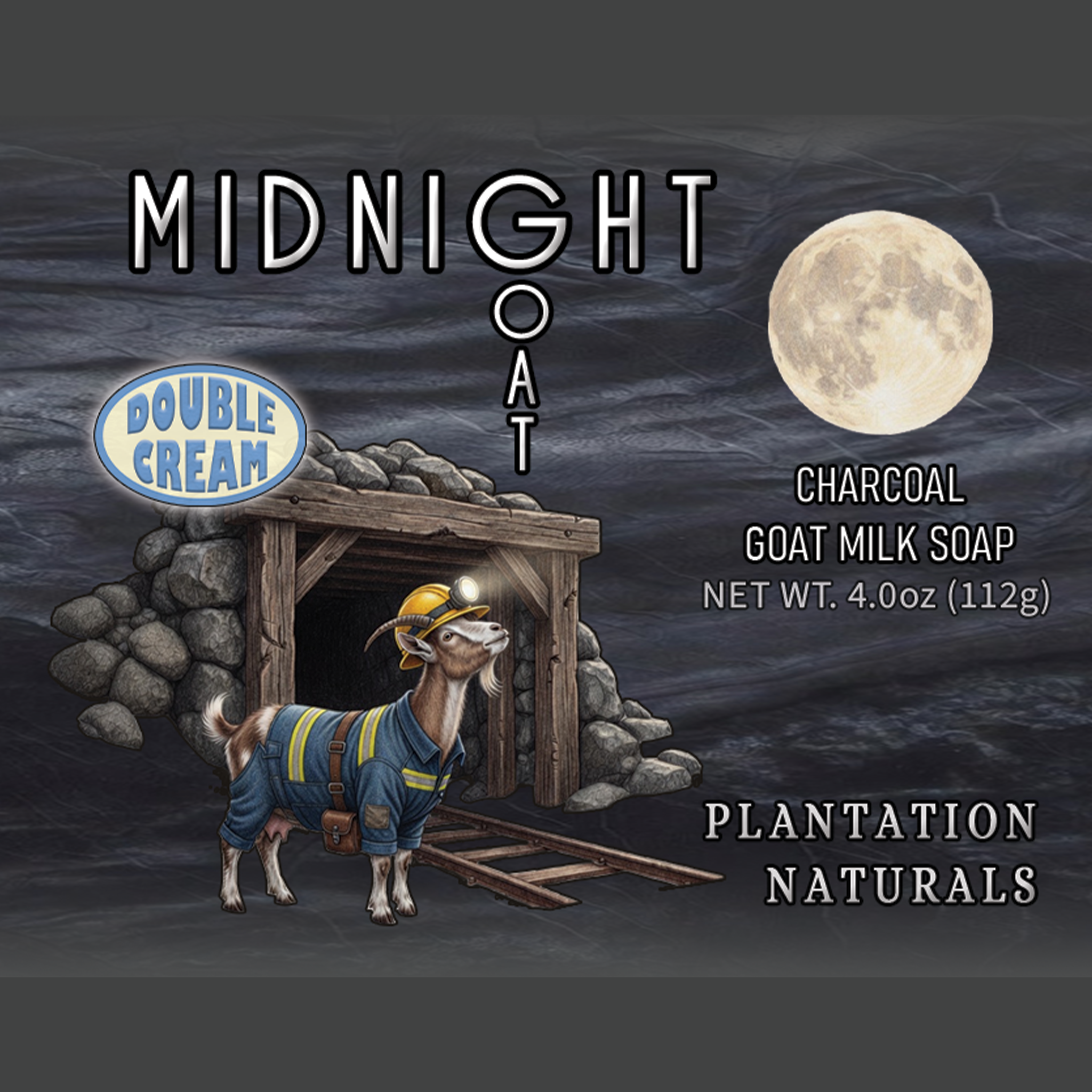 MIDNIGHT GOAT - Charcoal Goat Milk Soap Bar