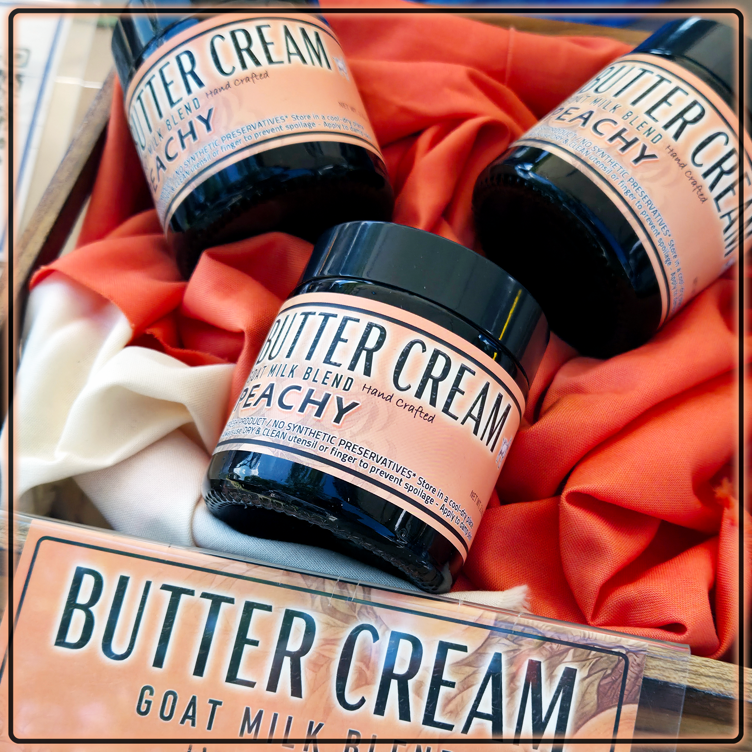 PEACHY - Butter Cream Body Butter w/ Goat Milk